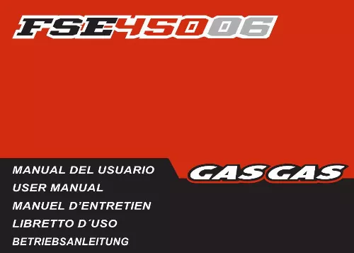Mode d'emploi GAS GAS FSE 450 SM