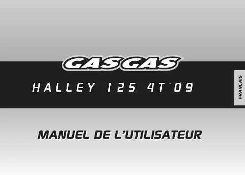 Mode d'emploi GAS GAS HALLEY 125 4T