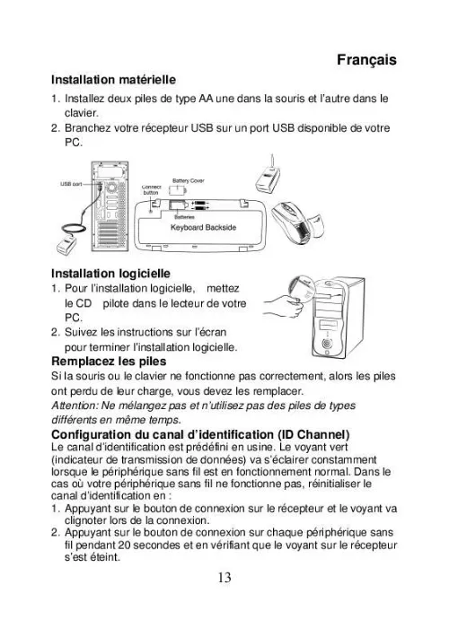 Mode d'emploi GENUIS TT720E