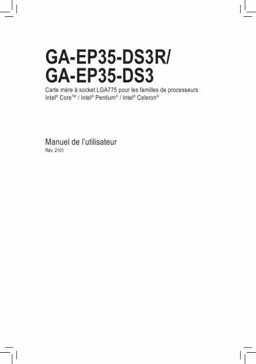Mode d'emploi GIGABYTE GA-EP35-DS3