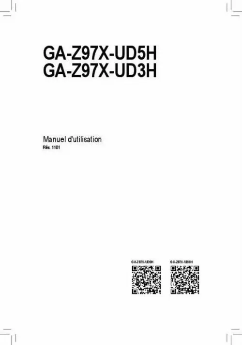 Mode d'emploi GIGABYTE GA-Z97X-UD3H