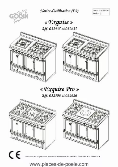 Mode d'emploi GODIN EXQUISE 161901 CA