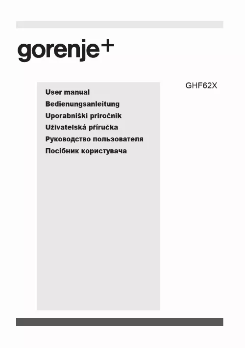 Mode d'emploi GORENJE GHF62X