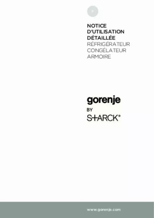 Mode d'emploi GORENJE NRK612ST