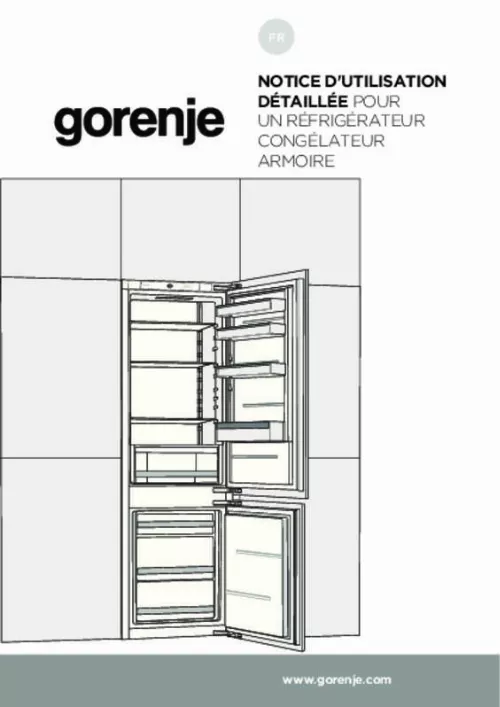 Mode d'emploi GORENJE NRKI4181E1