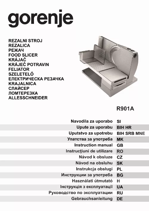 Mode d'emploi GORENJE R901A