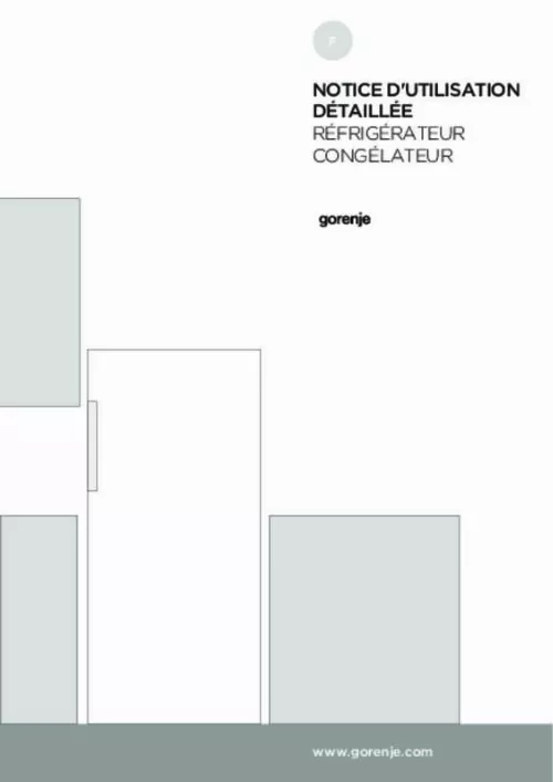 Mode d'emploi GORENJE RB6152BW