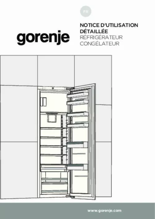 Mode d'emploi GORENJE RBI5092AW