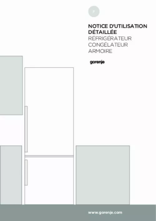 Mode d'emploi GORENJE RK6192BW