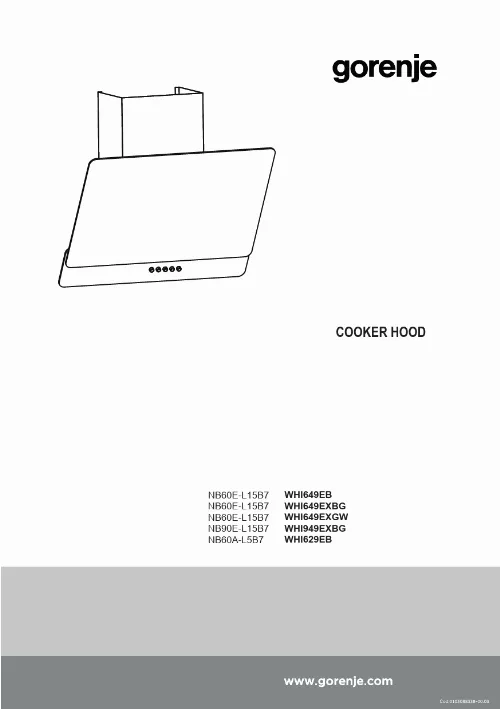 Mode d'emploi GORENJE WHI643FORAW