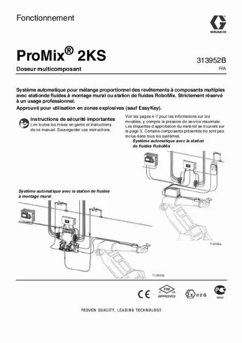 Mode d'emploi GRACO PROMIX 2KS