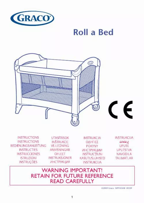 Mode d'emploi GRACO ROLL A BED