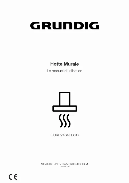 Mode d'emploi GRUNDIG GDSP2464BBSC