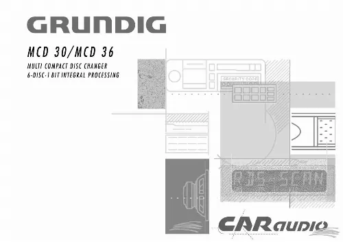 Mode d'emploi GRUNDIG MCD 30