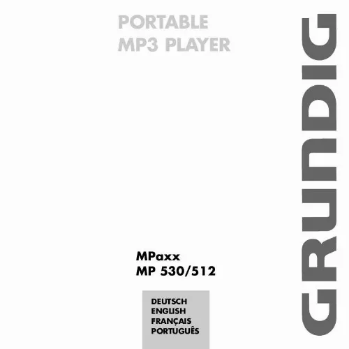 Mode d'emploi GRUNDIG MP 530/512