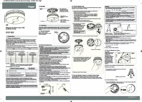 Mode d'emploi HAGER S157-22X