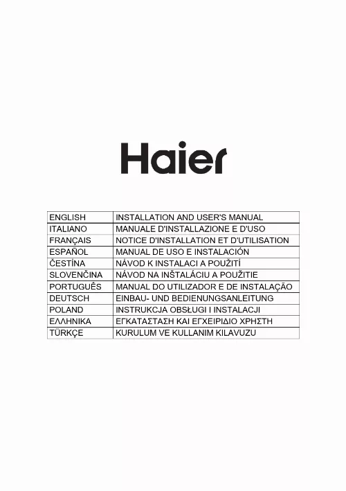 Mode d'emploi HAIER HADG9CS46BWIFI