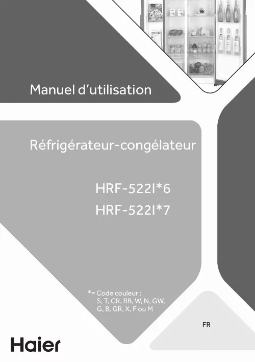 Mode d'emploi HAIER HRF522IG7