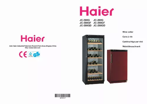 Mode d'emploi HAIER JC-298GF