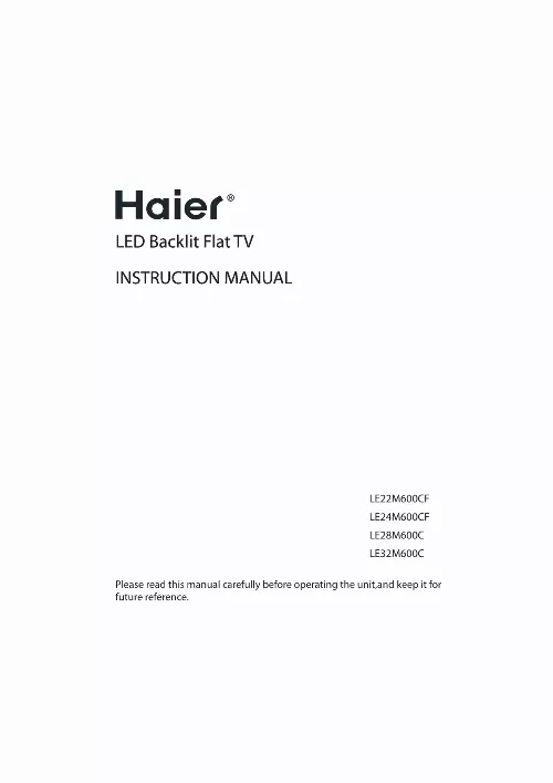 Mode d'emploi HAIER LE28M660C