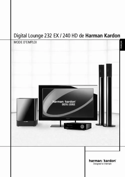Mode d'emploi HARMAN KARDON DL 240HD