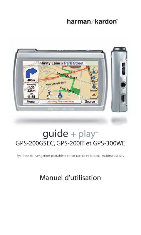 Mode d'emploi HARMAN KARDON GPS-200 (GER, AUT, CH) [GPS-200GSEC]