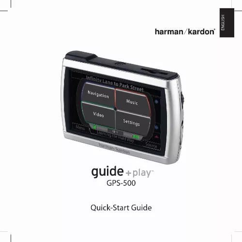 Mode d'emploi HARMAN KARDON GPS-500 WE