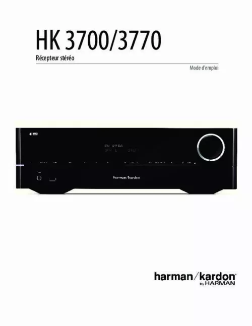 Mode d'emploi HARMAN KARDON HK3700