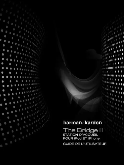 Mode d'emploi HARMAN KARDON THE BRIDGE III