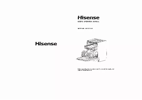 Mode d'emploi HISENSE HV603D40