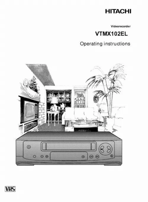 Mode d'emploi HITACHI VTMX102EL