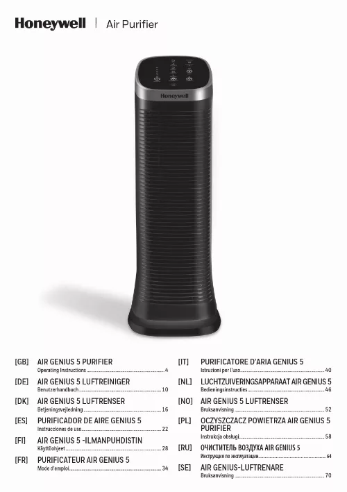 Mode d'emploi HONEYWELL DW-215E