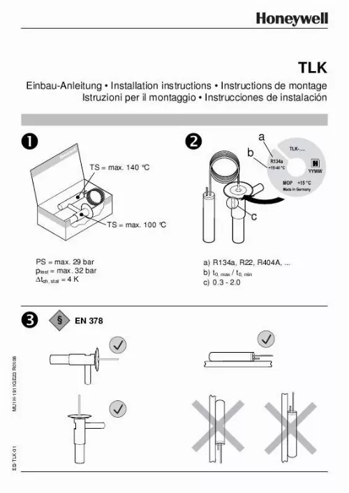 Mode d'emploi HONEYWELL TLK