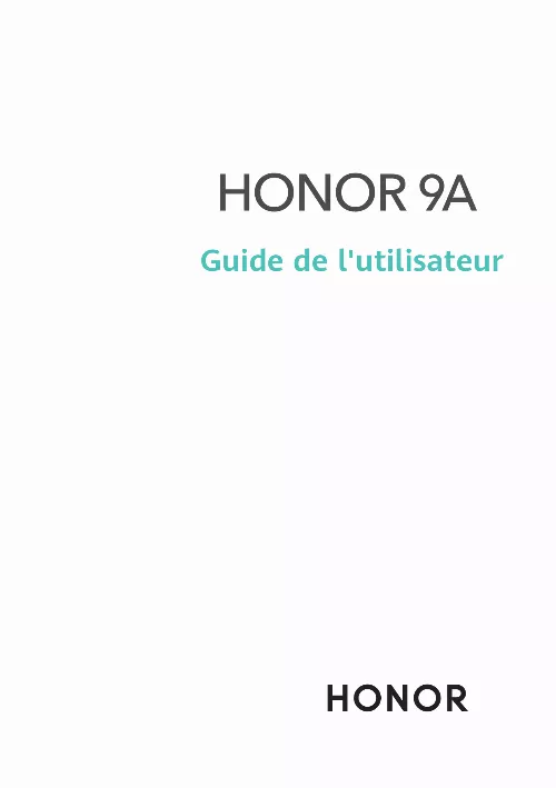 Mode d'emploi HONOR 9A