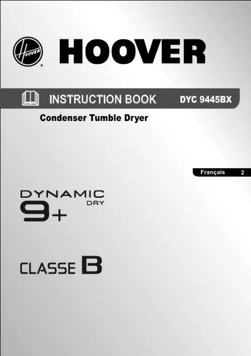 Mode d'emploi HOOVER DYC 9445 BX