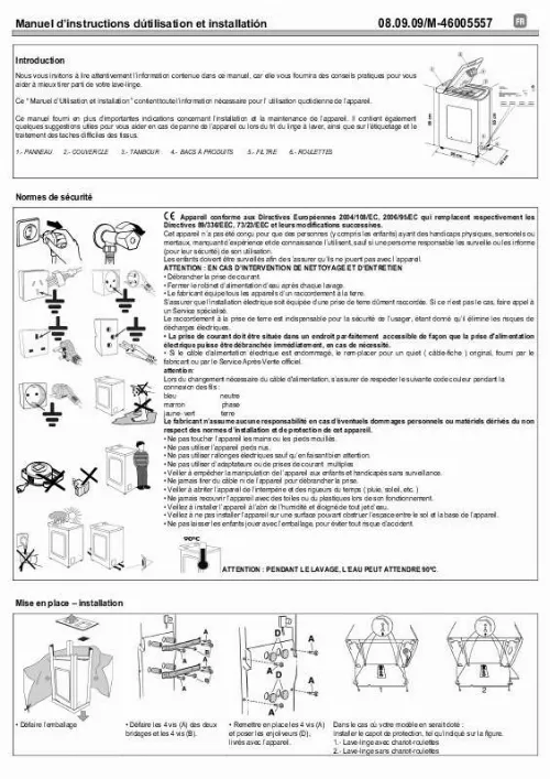 Mode d'emploi HOOVER DYT8126