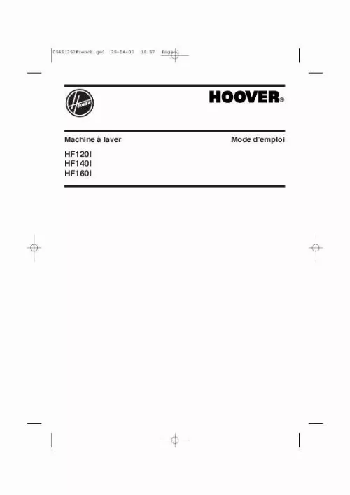 Mode d'emploi HOOVER HF120I
