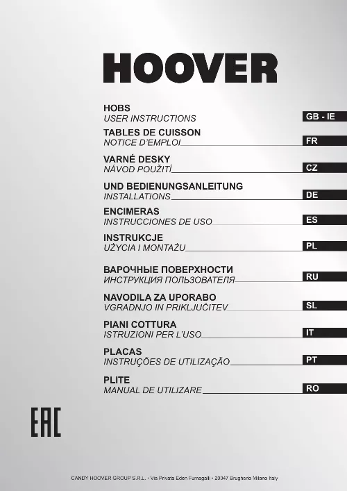 Mode d'emploi HOOVER HGV75SXV B
