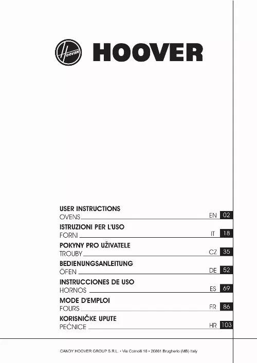 Mode d'emploi HOOVER HODP0507BI