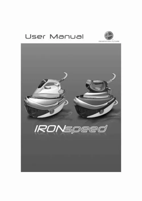 Mode d'emploi HOOVER IRONSPEED