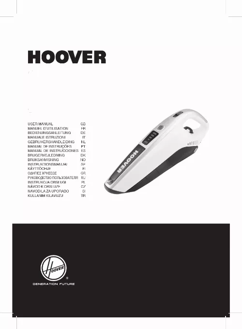 Mode d'emploi HOOVER JAZZ SM18DL4 011