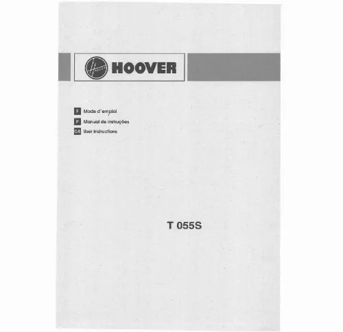 Mode d'emploi HOOVER T 055S