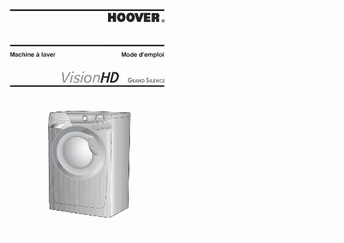 Mode d'emploi HOOVER VHD 816 Z