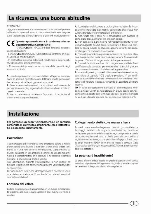 Mode d'emploi HOTPOINT CHA 310 SI