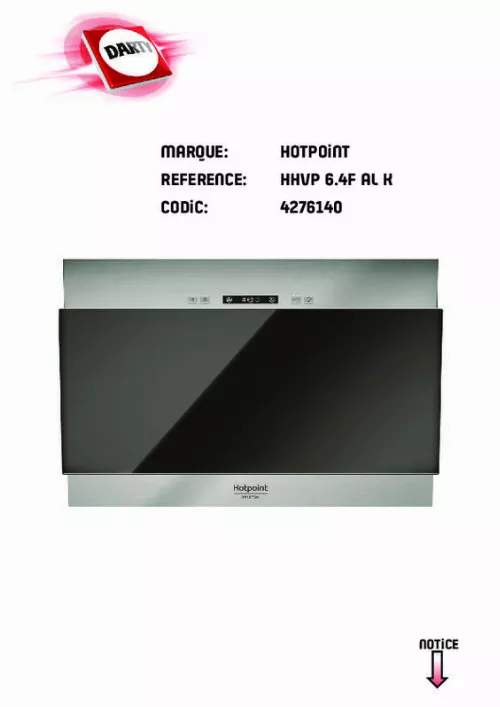 Mode d'emploi HOTPOINT HHVP 6.4 F AL K