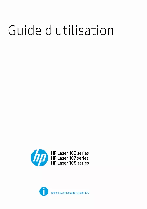 Mode d'emploi HP 107R