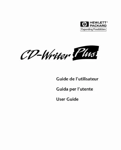 Mode d'emploi HP CD-WRITER 7500