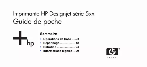 Mode d'emploi HP DESIGNJET 510