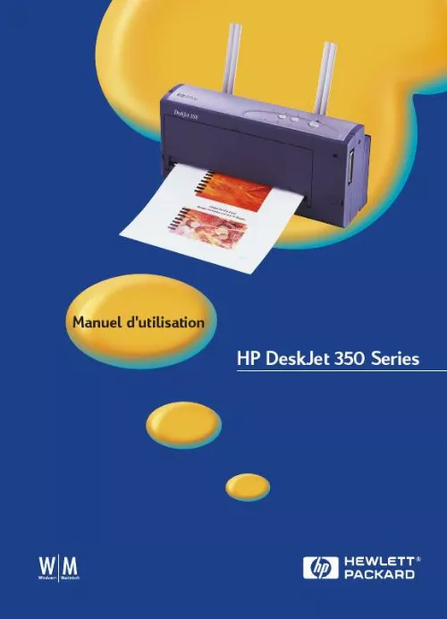 Mode d'emploi HP DESKJET 350C