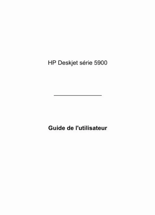 Mode d'emploi HP DESKJET 5940